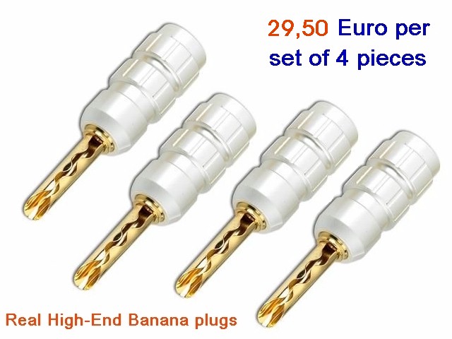 Super high-end banana plugs