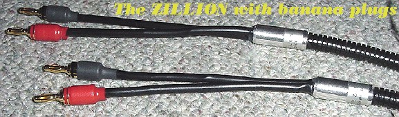 Cable with banana plugs