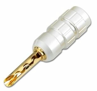 The Zillion Speaker Cable with these super SAW baionet connectors or spades